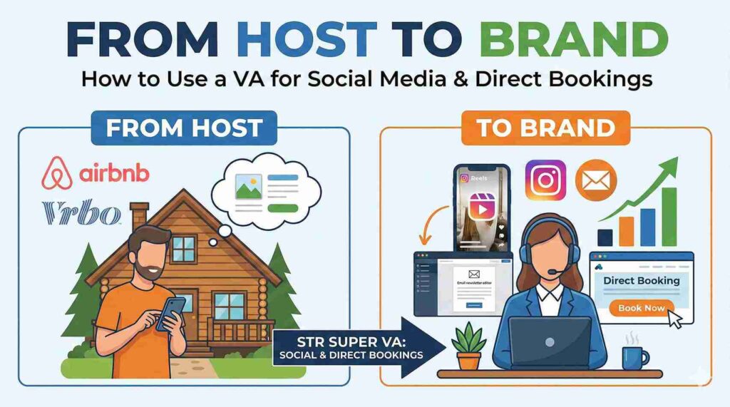From Host to Brand How to Use a VA for Social Media & Direct Bookings