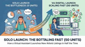 Scaling from 5 to 50: How a Virtual Assistant Launches New Airbnb Listings in Half the Time
