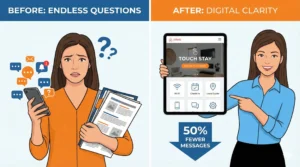 Silence the Questions: How a Virtual Assistant Uses Digital Guidebooks to Reduce Messages by 50%