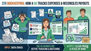 STR Bookkeeping: How a VA Tracks Expenses and Reconciles Payouts