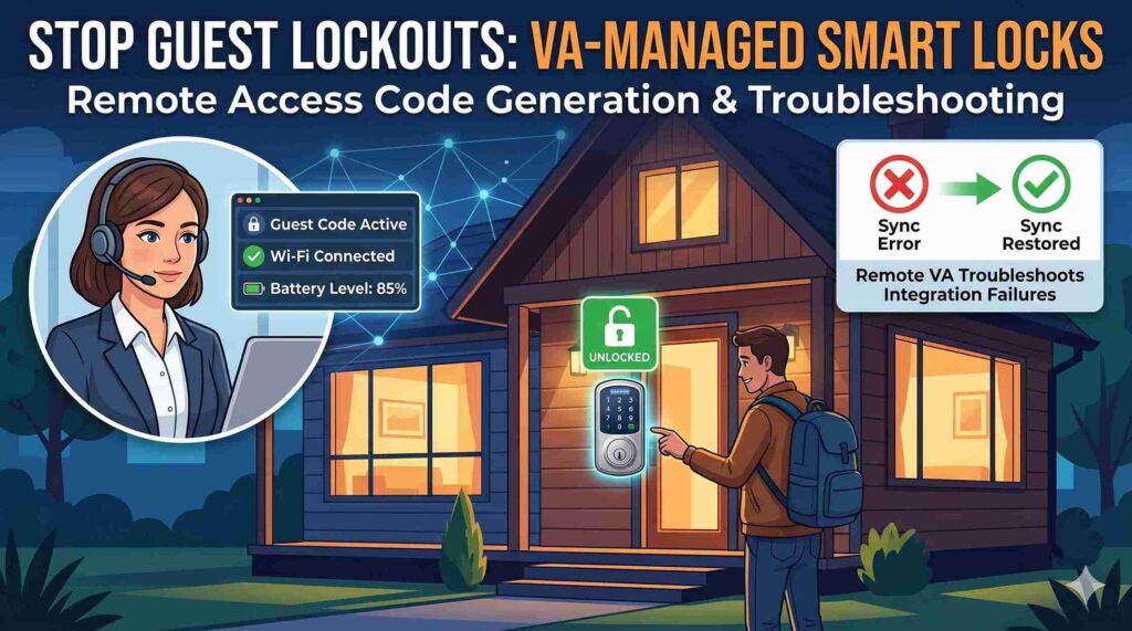 Stop Guest Lockouts Managing Smart Locks and Access Codes Remotely With a VA
