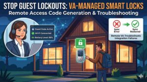 Stop Guest Lockouts: Managing Smart Locks and Access Codes Remotely With a VA
