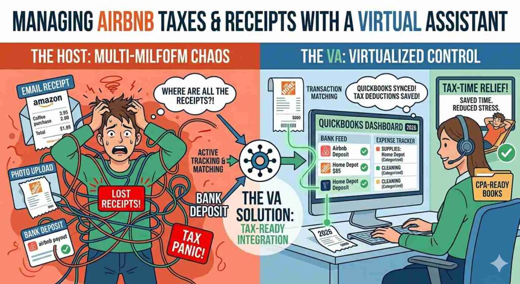 Stop Losing Deductions How a Virtual Assistant Manages Your Airbnb Taxes and Receipts