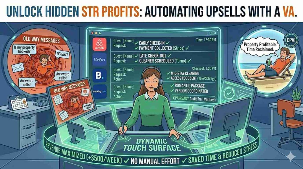 Unlock Hidden Profits Automating STR Upsells With a Virtual Assistant