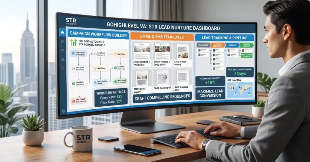 How a GoHighLevel VA Builds Automated Nurture Campaigns for STR Leads